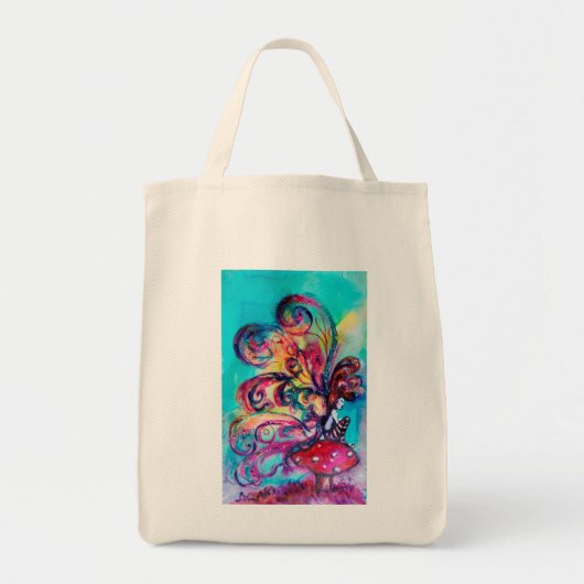 Kleine Elf paddenstoelen Tote Bag (Voorkant)