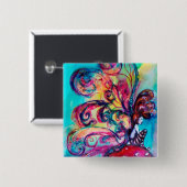 Kleine Elf paddenstoelen Vierkante Button 5,1 Cm (Voorkant /achterkant)