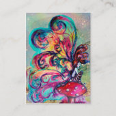 Kleine Elf paddenstoelen Visitekaartje (Achterkant)