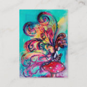 Kleine Elf paddenstoelen Visitekaartje (Achterkant)