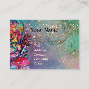 Kleine Elf paddenstoelen Visitekaartje