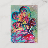 Kleine Elf paddenstoelen Visitekaartje (Achterkant)