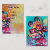 Kleine Elf paddenstoelen Visitekaartje (Voorkant / Achterkant)