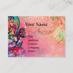 Kleine Elf paddenstoelen Visitekaartje