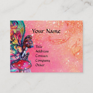 Kleine Elf paddenstoelen Visitekaartje