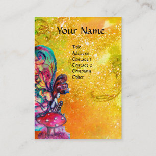 Kleine Elf paddenstoelen Visitekaartje