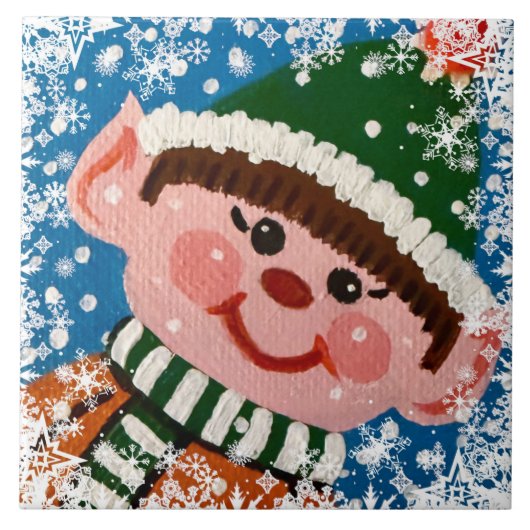 Kleine Elf  Tegeltje (Voorkant)