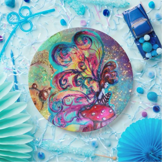 KLEINE ELF VAN MUSHROMEN PAPIEREN BORDJE (Feest)