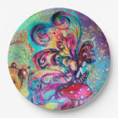 KLEINE ELF VAN MUSHROMEN PAPIEREN BORDJE (Voorkant)