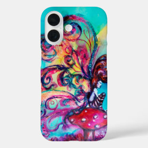 KLEINE ELF VAN MUSHROMEN, roze geel goud met vonke iPhone 16 Hoesje