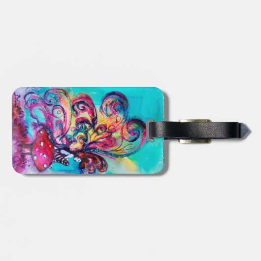 KLEINE ELF VAN MUSHROOMEN BAGAGELABEL (Achterkant horizontaal)