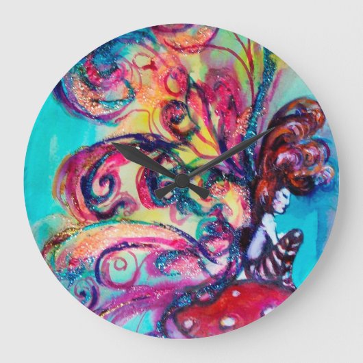 KLEINE ELF VAN MUSHROOMEN GROTE KLOK (Voorkant)