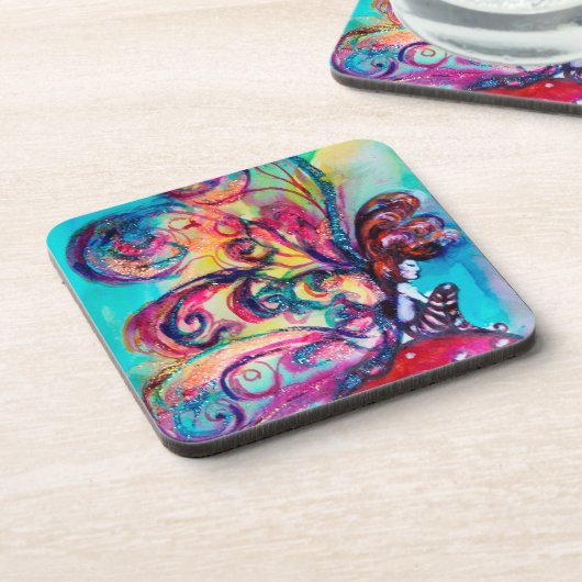 KLEINE ELF VAN MUSHROOMEN ONDERZETTER (Linkerzijde)