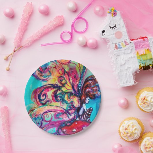 KLEINE ELF VAN MUSHROOMEN PAPIEREN BORDJE (Feest)