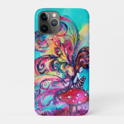 KLEINE ELF VAN MUSHROOMEN, Roze Geel Blauw Case-Mate iPhone Case (Achterkant)