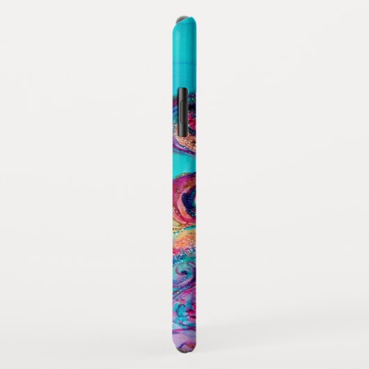 KLEINE ELF VAN MUSHROOMEN, Roze Geel Blauw Case-Mate iPhone Case (Achterkant/rechts)