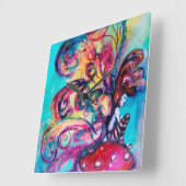 KLEINE ELF VAN MUSHROOMEN VIERKANTE KLOK (Hoek)