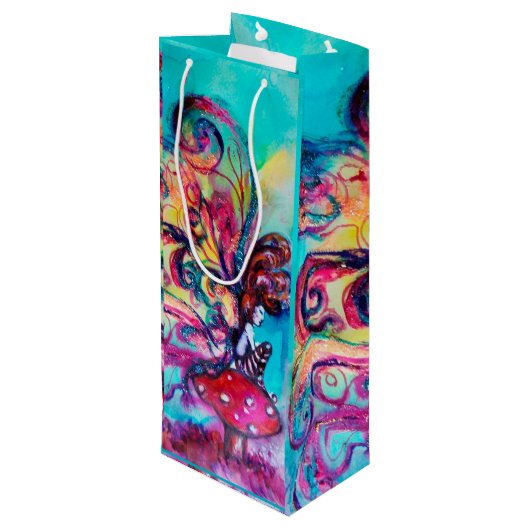 KLEINE ELF VAN MUSHROOMEN WIJN CADEAUTAS (Achterkant Gekanteld)