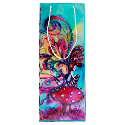 KLEINE ELF VAN MUSHROOMEN WIJN CADEAUTAS (Achterkant)