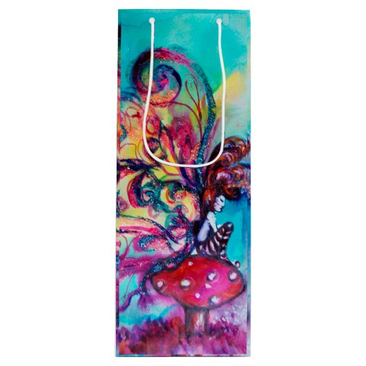 KLEINE ELF VAN MUSHROOMEN WIJN CADEAUTAS (Voorkant)