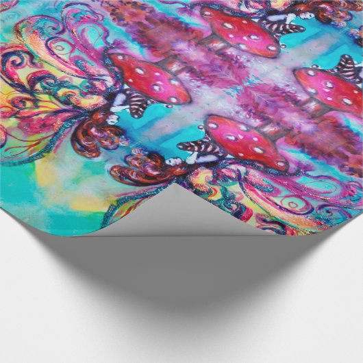 KLEINE ELF VAN MUSHROOMS Abstracte beeldFantasy Cadeaupapier (Hoek)