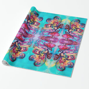 KLEINE ELF VAN MUSHROOMS Abstracte beeldFantasy Cadeaupapier