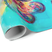 KLEINE ELF VAN MUSHROOMS Abstracte beeldFantasy Cadeaupapier (Rol Hoek)