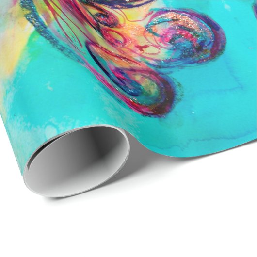 KLEINE ELF VAN MUSHROOMS Abstracte beeldFantasy Cadeaupapier (Rol Hoek)