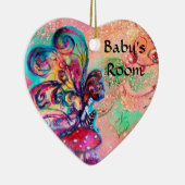 KLEINE ELF VAN MUSHROOMS DEUR HANGER KERAMISCH ORNAMENT (Rechts)