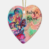 KLEINE ELF VAN MUSHROOMS DEUR HANGER KERAMISCH ORNAMENT (Links)