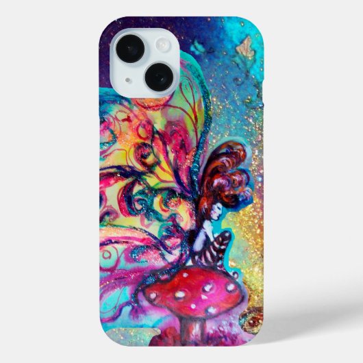 KLEINE ELF VAN MUSHROOMS Fantasy Blue Case-Mate iPhone Case (Achterkant)