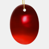KLEINE ELF VAN MUSHROOMS VIBRANT RED RUBY KERAMISCH ORNAMENT (Achterkant)