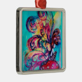 KLEINE ELF VAN MUSHROOMS VIBRANT RUBY METALEN ORNAMENT (Rechts)