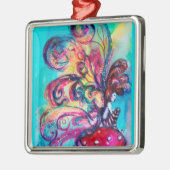 KLEINE ELF VAN MUSHROOMS VIBRANT RUBY METALEN ORNAMENT (Links)