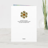 Kleine Elf van Paddenstoelen Feestdagen Kaart (Achterkant)