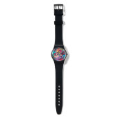 Kleine Elf van Paddenstoelen / Roze Edelstenen Horloge (Bandje)