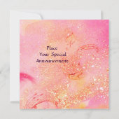 KLEINE ELF VAN PADDENSTOELEN, roze geel blauw glin Kaart (Achterkant)