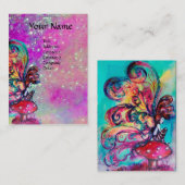 Kleine Elf van Paddenstoelen, Violet, Paarse Visitekaartje (Voorkant / Achterkant)