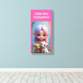 Kleine Elfenmeisje  Canvas Afdruk (Insitu (Houten vloer))