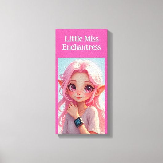 Kleine Elfenmeisje Canvas Afdruk (Voorkant)
