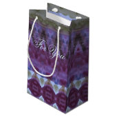 Kleine elke gelegenheid designer geschenkzak met p klein cadeauzakje (Achterkant Gekanteld)