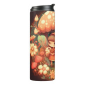 Kleine elven onder de paddenstoelen koelen thermosbeker (Gedraaid links)