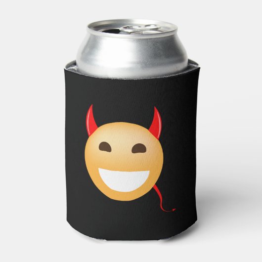 Kleine Emoji-duivel Blikjeskoeler (Blikje Voorkant)