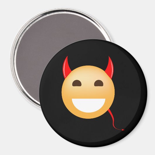 Kleine Emoji-duivel Magneet (Voorkant / Achterkant)