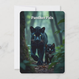 Kleine en Grote Kat - Panther Pals - Platte Kaart