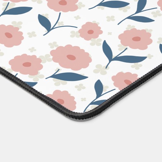 Kleine en kostbare lichtroze pattereerde bureaulat bureaumat (Hoek)