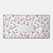 Kleine en kostbare lichtroze pattereerde bureaulat bureaumat (Keyboard & Muis)