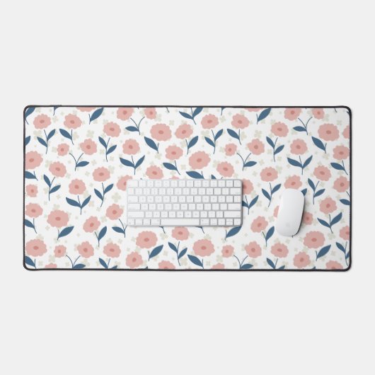 Kleine en kostbare lichtroze pattereerde bureaulat bureaumat (Keyboard & Muis)