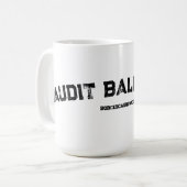 Kleine en middelgrote Audit Ballroom mokken (Voorkant links)