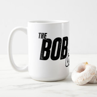 Kleine en middelgrote Bob Cesca Show-logomokken Koffiemok